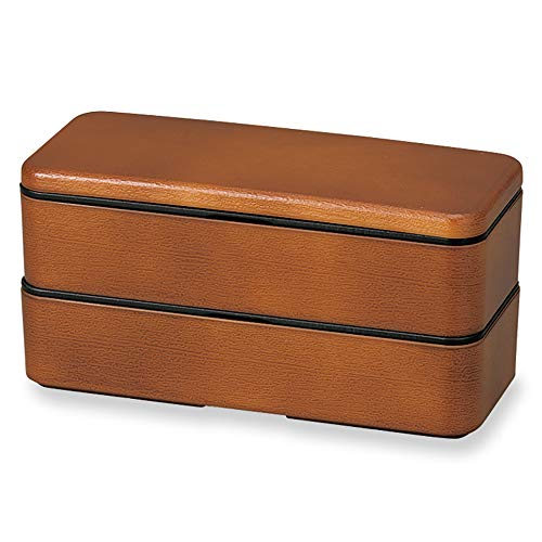 ミタニ 山中漆器 弁当箱 ライトブラウン 600ml 山中塗 クルール 長角 木目 スクウェア 弁当 M17366-6