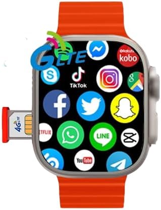 Phoenix Round Display Stainless Steel Luxury Smart Watch, Bluetooth Calling & 360 Health Monitoring, 123 Sports Modes, Inbuilt Voice Assistant (Orange)
