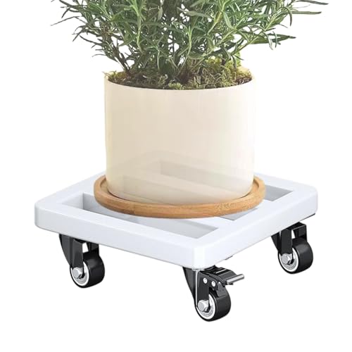 Base de pot roulant en métal avec roulettes pivotantes pour terrasse - 7