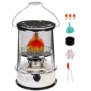 Verwarming Draagbare Gaskachel Camping Mobiele Verwarming, Heater Zonder Elektriciteit Met 3 Wick, Petroleumverwarming Voor Binnenruimtes, Efficiënte Stille Verwarming Zonder Elektriciteit Indoor