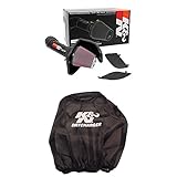 K&N 77-2588KTK Performance Air Intake System with Black Air Filter Wrap