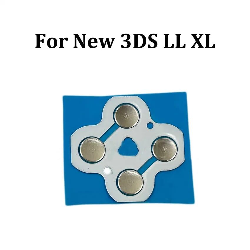 Cross Key ABXY Button Membrane Button Stickers Conducting for Nintendo 3DS New 3DS XL LL Controller (for New 3DS LL XL)