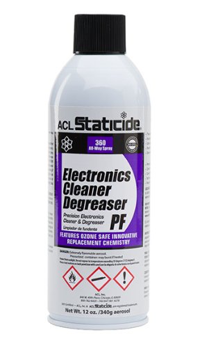 ACL Staticide 8601 Electronics Cleaner and Degreaser PF, Aerosol, 12 oz.