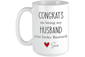 Congrats on Being My Husband You Lucky Bastard Travel Mug