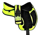 monturas inglesas en huelva Diseño flexible y ligero. Wonder Wish - Freemax - Silla de montar a caballo de uso general, tamaño de 30,4 a 45,7 cm, verde, 16 Inches Seat