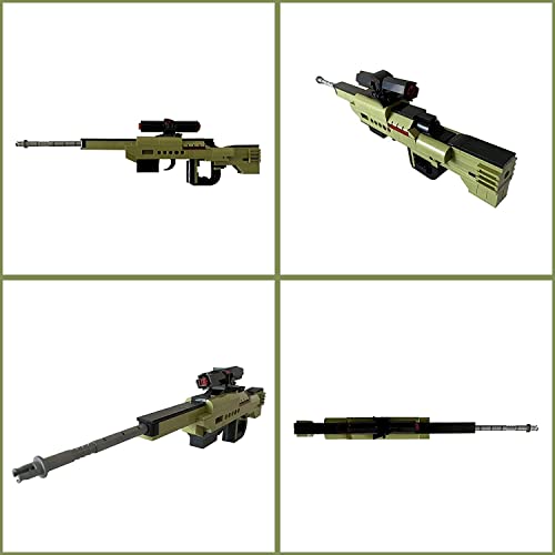 Qman Building Block Gun, 3-In-1 Simulation Blaster Building Blocks With Bullets Military Weapon Building Set Model For Kids,202 Pcs #TOP3