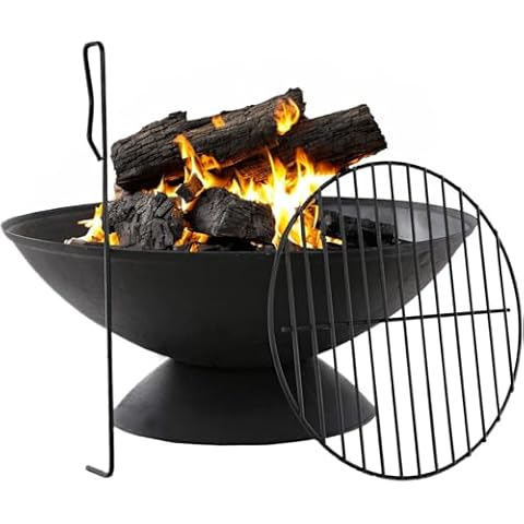 Gardenesque 56cm Cast Iron Fire Pit Cover