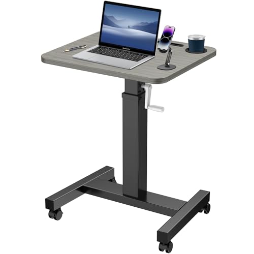 Mobile Standing Desk with Wheels,Rolling Standing Desk,Laptop Sta...