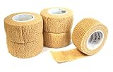 5 x pansement sans colle, bandage pour les doigts, autocollant, imperméable, 2,5 cm large, colour de peau