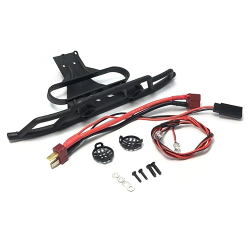 UMXUDAO Front Bumper with LED Light for Wl-Toys 144001 144010 124016 124017 124018 124019 RC Car Upgrades Decoration Parts