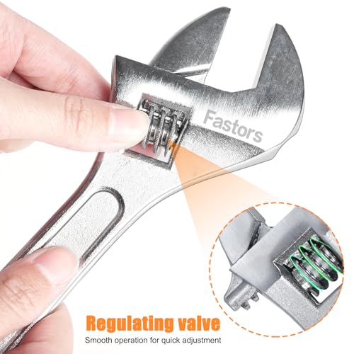 Image of 7-Pack Adjustable Wrench & Joint Pliers,Tongue and Groove Plier Set with Adjustable Wrench Set for Home Repair,Forged Steel Anti-Slip Comfortable Grip Handle