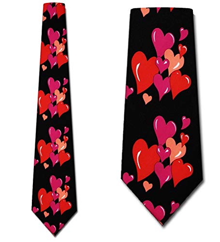 Three Rooker Hearts Ties Valentines Necktie Mens Heart Grouped #TOP1