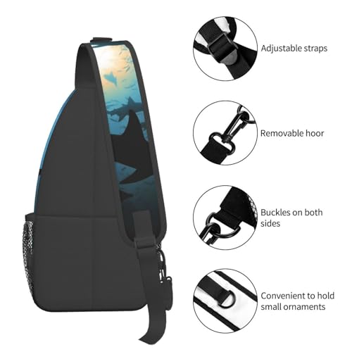 Mochila bandolera diagonal para mujer y hombre miniatura 5