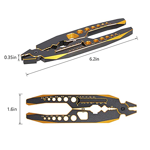 Globact Rc Shock Pliers Multifunction Aluminum Alloy Shock Absorber Clamp Shock Absorber Assembly Disassembly Rc Tool For 1/10 1/8 Traxxas Arrma Axial Losi Redcat Hsp Hpi Rc Cars Trucks Rock Crawlers #TOP2