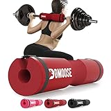 DMoose langhantel polster, hip thrust polster für Kniebeugen - Druckentlastung von Nacken, Schulter, unterer Rücken Unterstützung - rutschfester EVA-Schaum olympia langhantel pad mit Sicherheitsgurten