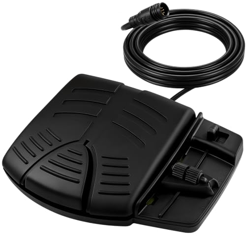 Foot Pedal for Minn Kota V2 Foot Control Trolling Motor with18 cable 12V-24V 50A Black Waterproof Foot Control Switch No manual operation