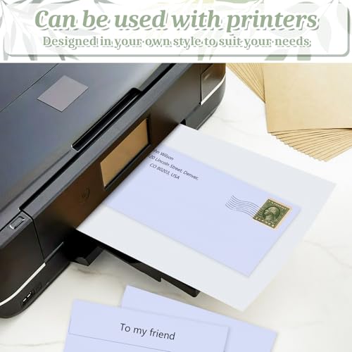 Image of 50 Pcs #10 Light Purple Envelopes Letter Size Self Seal, Business Envelopes