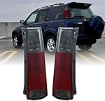 USR DEPO 97-01 CRV Tail Lights - Rear Stock Rreplacement Tailight Brake Stop Turn Signal Lamps Set (Left + Right) Compatible with First Gen 1997-2001 Honda CR-V (JDM Style Red / Smoke Lens)