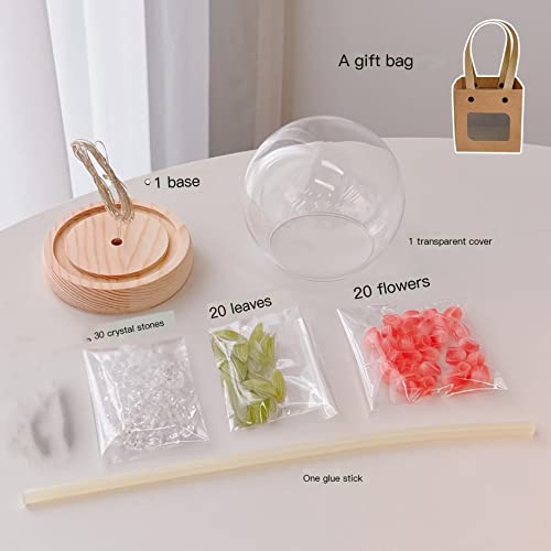 Veilleuse tulipe DIY lampe de table atmosphère douce fleurs roses - 7