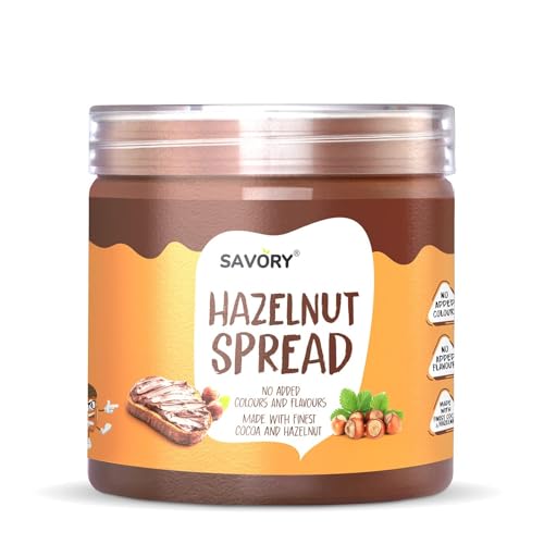Image of Savory Chocolate Hazelnut Spread (400g) | Smooth, Creamy & Delicious | Made with Finest Cocoa & Hazelnuts | No Added Colors & Flavors | Ready to Eat | Chocolate Spread