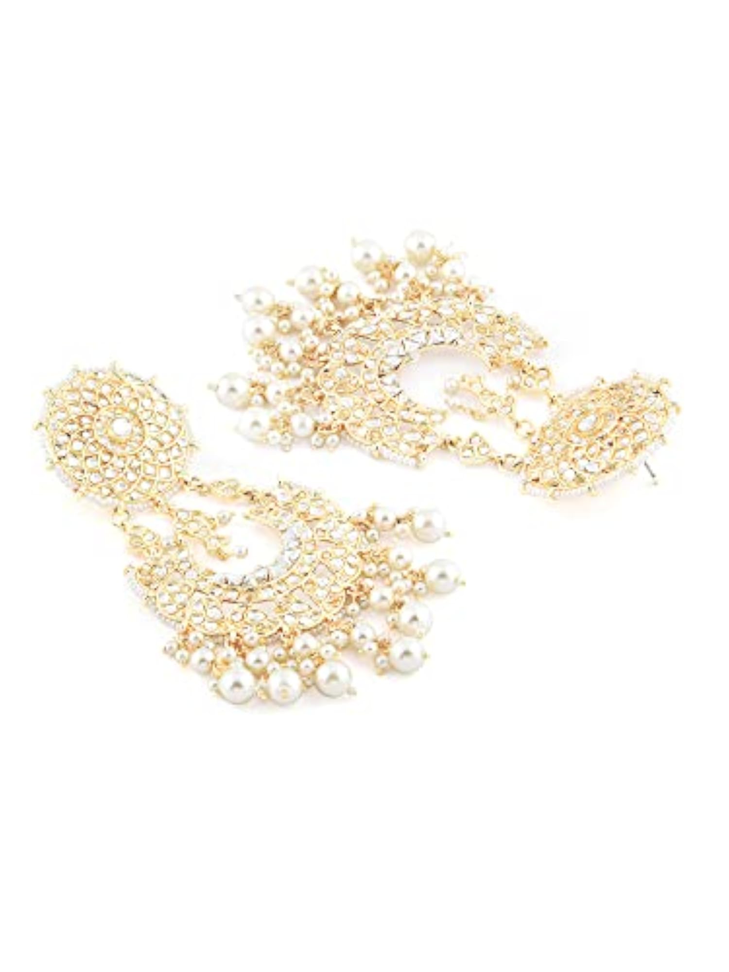 Ethnic Kundan & Embellished Dangle Earring for Women