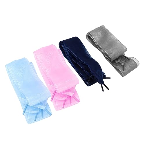 Decorative Ribbon Shoelaces for Women Long Fashionable Shoe Accessories Grey and Durable and Stylish for