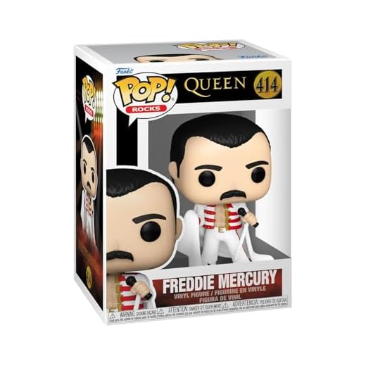 Funko Pop! Rocks: Queen - Freddie Mercury with Cape - Figura de Vinilo Coleccionable - Idea de Regalo - Mercancia Oficial - Juguetes para Niños y Adultos - Music Fans - Muñeco para Coleccionistas