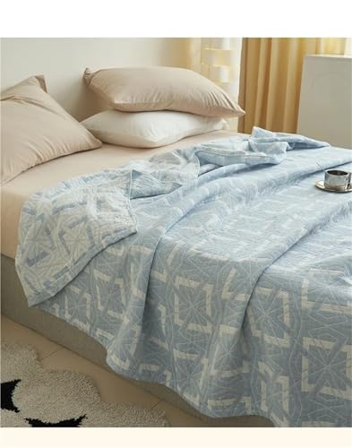 Couverture en mousseline coton multicolore lit et canapé