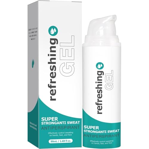 Gel antitranspirante 50 ml contra las manos sudorosas, pies y sudoración en la cara, contra el olor de las axilas, contra la sudoración intensa en la cabeza (1)