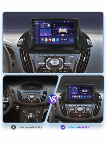 Pantalla de coche con Carplay inalámbrico, Android Auto y Bluetooth para Ford Escape 3 2