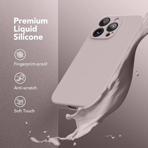 Image of Magnetic for iPhone 13 Pro Max Case, Compatible with MagSafe, [Full Camera Protection][Screen Protector] Silicone Shockproof Protective Phone Case for iPhone 13 Pro Max 6.7 inch, Hazel