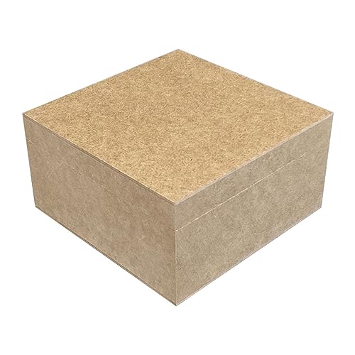 Caixa Lembrancinha 20x20x10 Lisa Com Dobradiça em Mdf Cru