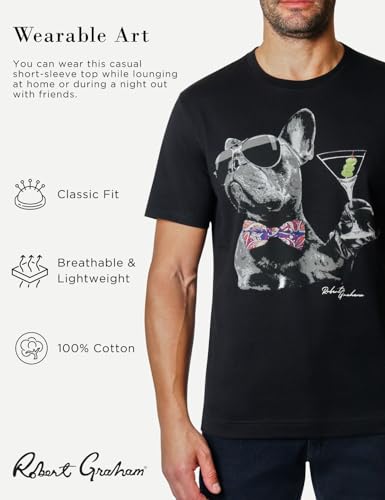 Robert Graham Men's Short Sleeve Crew Neck Cotton T-Shirt2