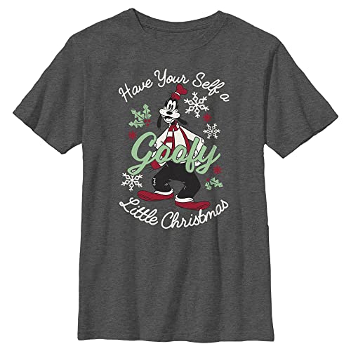 T-shirt Mickey Disney pour garçon gris anthracite grande taille pour Noël
