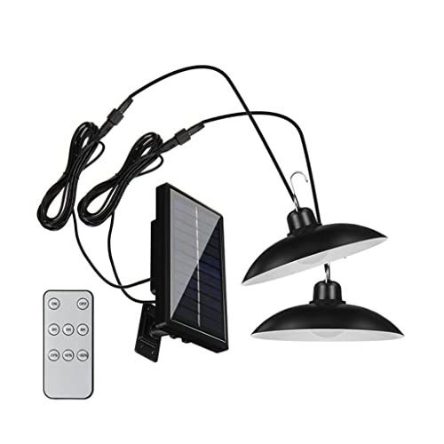 HUANGSL LED-Solarleuchte im Freien, solarbetriebene Pendelleuchten, Fernbedienung, Solarwandleuchte, Solarlampen für den Garten Cover