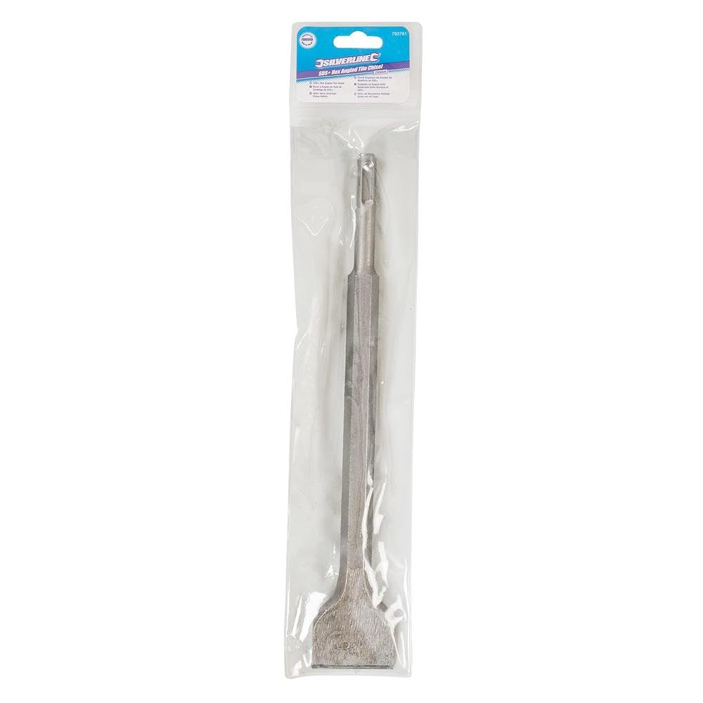Silverline 793781 250 mm Hex Angled Tile Chisel
