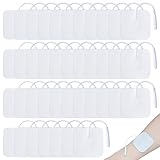 50 Stück Tens-EMS Elektroden Pads: 40x40mm Wiederverwendbare Tens Elektroden Pads, Selbstklebend Elektroden Pads für Elektrostimulatoren, Zur Effektiven Linderung von Rücken-, Gelenk- & Muskelschmerze