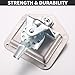 Loclink T-Handle Truck Tool Box Latch Replacement kit 304 Stainless Steel Folding Lock with Keys Truck Box Trailer Door RV Camper Storage Box