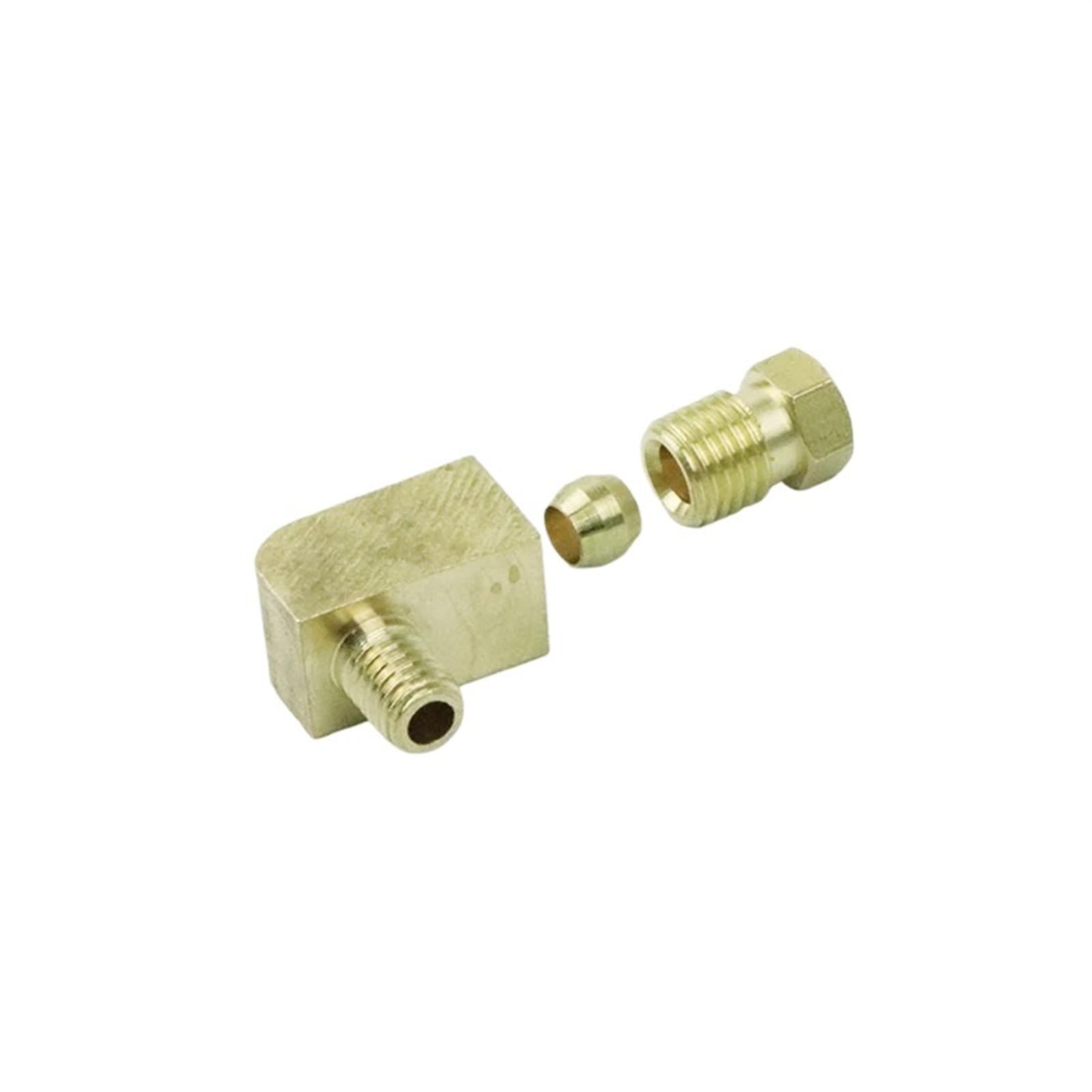 Kjbdqqh Pl405 90 Degree Elbow Pipe Connector Brass 90 Degree Elbow Compression Ferrule Tube Pipe Fitting Connector Adapter For Oil Lubrication System For Heating Systems(Pl405)