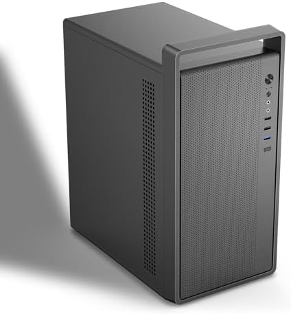 Micro-ATX PC Case with Handle | 0.7mm Steel Portable PC Case Fits...