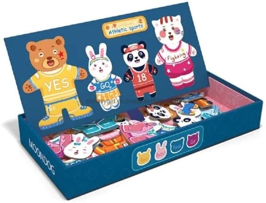 SmasterKids Magnetic Dress-up Puzzle Game With Bear & Animal Shaped Magnets For Early Education And Intelligence Development