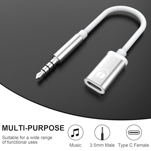 Cable de audio 3.5mm macho a USB-C hembra miniatura 2