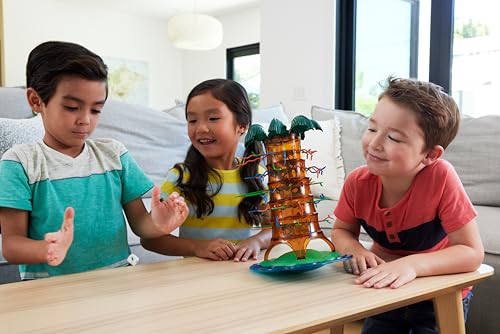 Mattel Games SOS Ouistiti : Panique dans l’arbre Jeu de société pour soirées en famille, soirées jeux, voyages et camping, HTW65