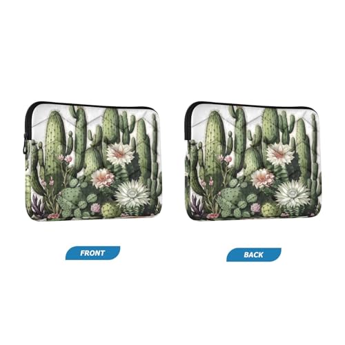 Funda para laptop de 13 a 14 pulgadas con diseño de cactus y flores miniatura 2
