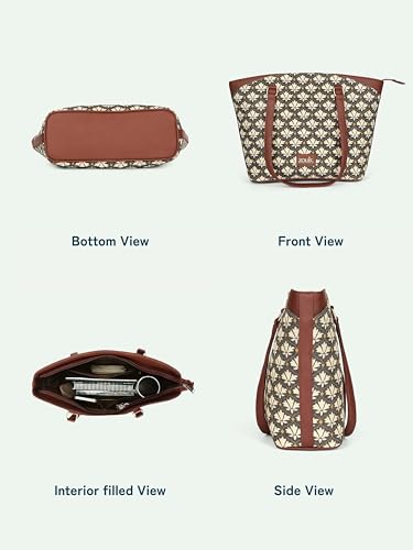 Image of ZOUK Printed Vegan Classic Travel Tote For Women's Ladies