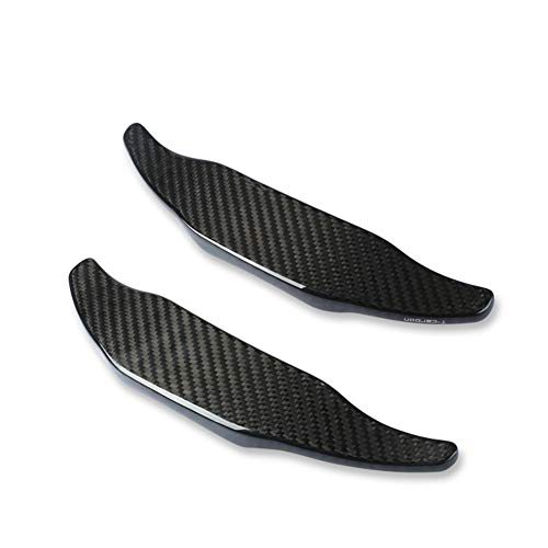 For Mercedes Benz AMG A45 CLA45 C63 S63 GLA45 GLE63 2015-2018 E GLS63 CLS CLS63 2017-2018 Carbon Fiber Car Steering Wheel Shift Blade Paddle Shifter Extension (Black)