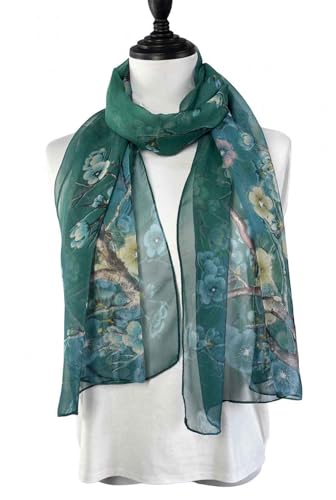 Image of Xyueanlo Scarfs for Women Fashion Scarves Print Pattern Lightweight Sunscreen Scarf Wraps Shawls