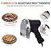 ALINGET Electric Plug-in Shawarma Kebab Knife, commercial Stainless Steel gyro knife，Precisely control the thickness 0~8mm/ 0-0.3 in，Doner Kebab Meat Slicer with 2 Blades-Wired Version