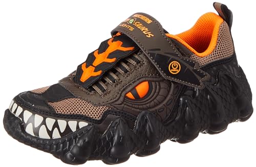 Skechers Boys Skech-O-Saurus Lights-Dino-TR CHOR Casual Shoe - 1 Kids UK (2 US) (400112L) Chocolate/Orange (B0BQHT6GM1) Amazon Price History, Amazon Price Tracker