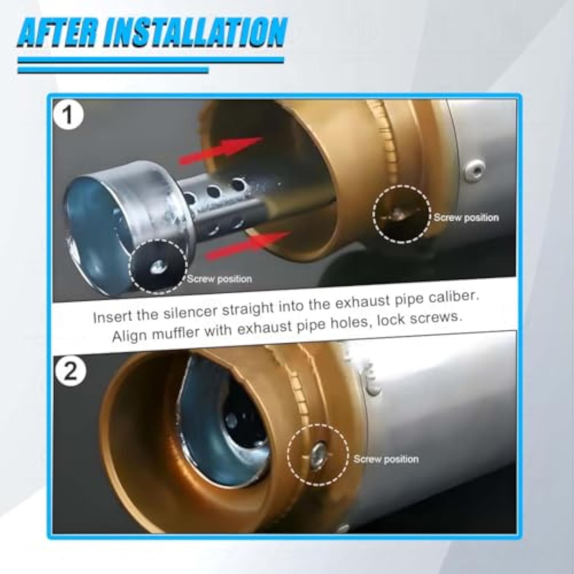 Motorcycle Stainless Steel Universal Exhaust DB Killer